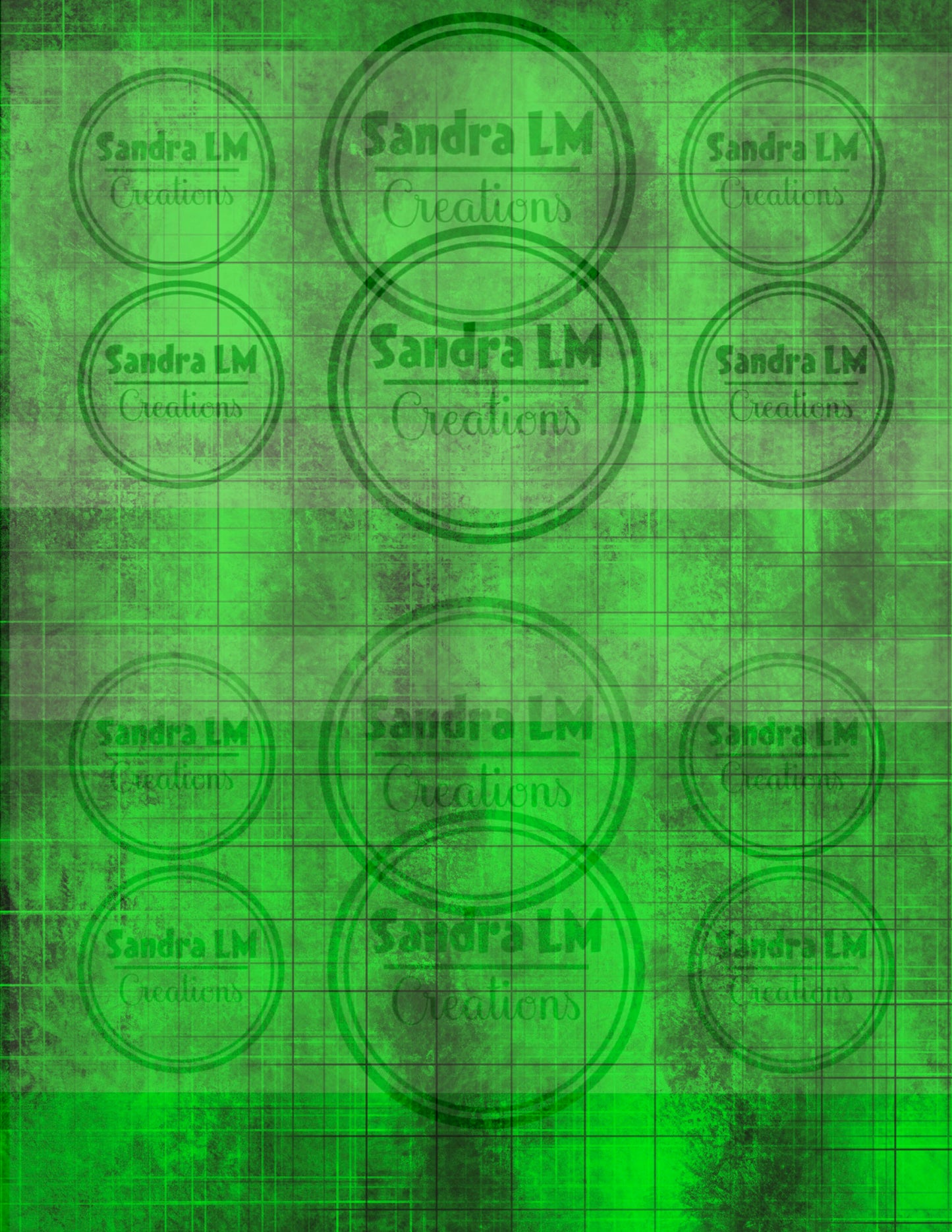 Vibrant Green Grunge Grid Background